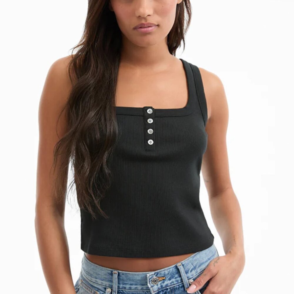 Veronica‎ Beard - New - Abbott black Tank Top cotton Sleeveless  sz small